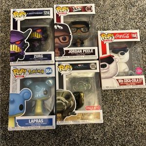 Bundle of 5 funko pops